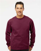 Independent Trading Co. SS3000, Unisex Midweight Crewneck Sweatshirt, Maroon