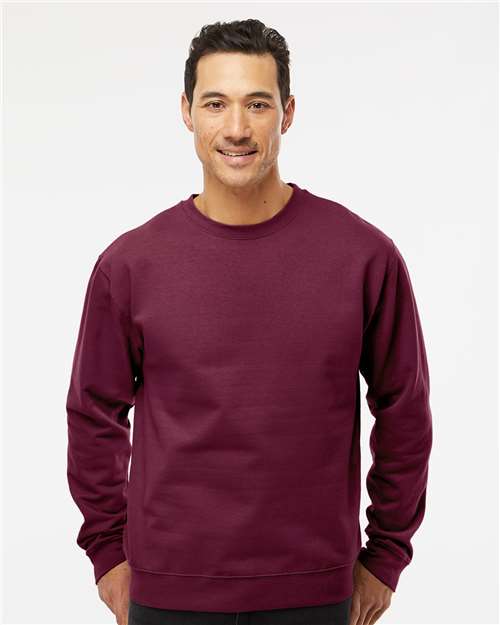 Independent Trading Co. SS3000, Unisex Midweight Crewneck Sweatshirt, Maroon