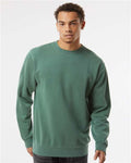 Independent Trading Co. PRM3500, Unisex Midweight Pigment-dyed Crewneck Sweatshirt, Pigment Alpine Green
