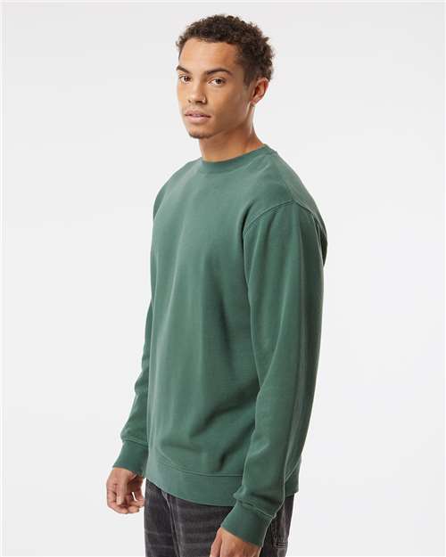 Independent Trading Co. PRM3500, Unisex Midweight Pigment-dyed Crewneck Sweatshirt, Pigment Alpine Green