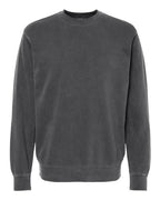 Independent Trading Co. PRM3500, Unisex Midweight Pigment-dyed Crewneck Sweatshirt, Pigment Black