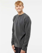 Independent Trading Co. PRM3500, Unisex Midweight Pigment-dyed Crewneck Sweatshirt, Pigment Black