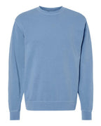 Independent Trading Co. PRM3500, Unisex Midweight Pigment-dyed Crewneck Sweatshirt, Pigment Light Blue