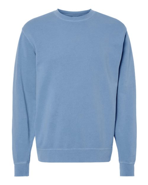 Independent Trading Co. PRM3500, Unisex Midweight Pigment-dyed Crewneck Sweatshirt, Pigment Light Blue
