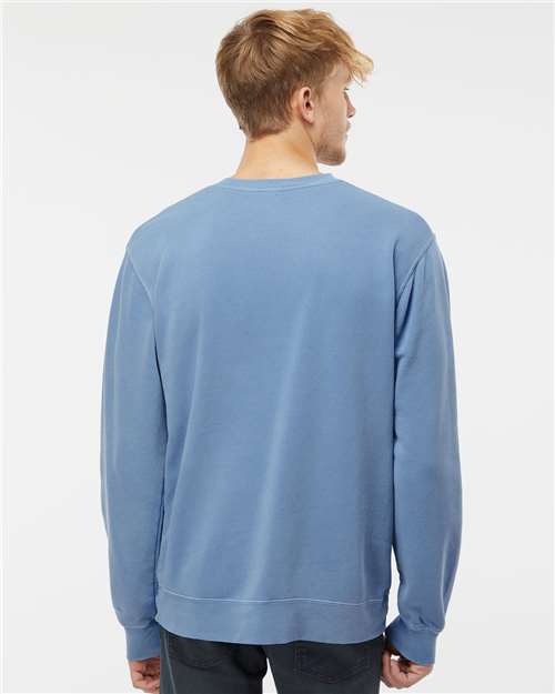 Independent Trading Co. PRM3500, Unisex Midweight Pigment-dyed Crewneck Sweatshirt, Pigment Light Blue