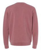 Independent Trading Co. PRM3500, Unisex Midweight Pigment-dyed Crewneck Sweatshirt, Pigment Maroon