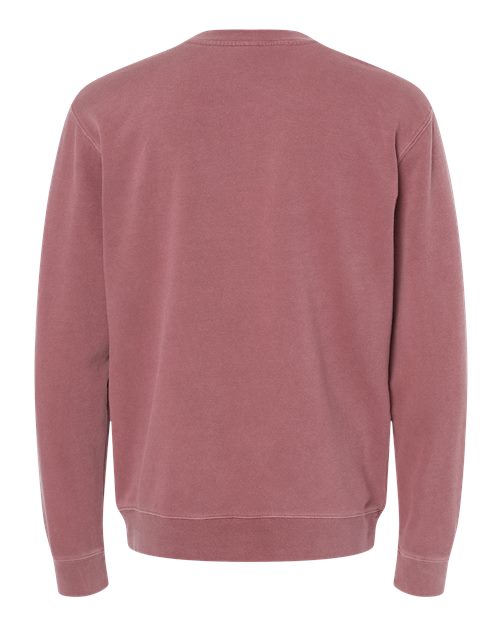 Independent Trading Co. PRM3500, Unisex Midweight Pigment-dyed Crewneck Sweatshirt, Pigment Maroon