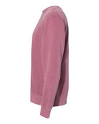 Independent Trading Co. PRM3500, Unisex Midweight Pigment-dyed Crewneck Sweatshirt, Pigment Maroon