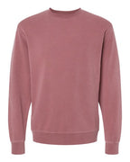 Independent Trading Co. PRM3500, Unisex Midweight Pigment-dyed Crewneck Sweatshirt, Pigment Maroon