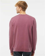 Independent Trading Co. PRM3500, Unisex Midweight Pigment-dyed Crewneck Sweatshirt, Pigment Maroon