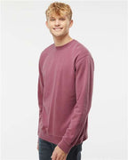 Independent Trading Co. PRM3500, Unisex Midweight Pigment-dyed Crewneck Sweatshirt, Pigment Maroon