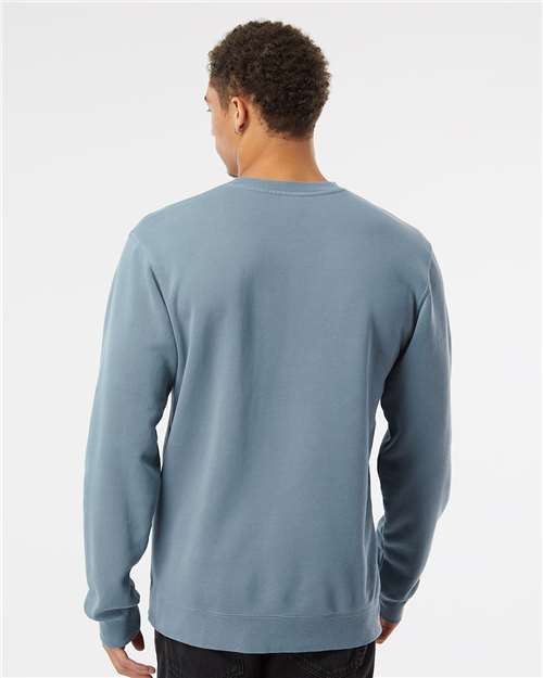 Independent Trading Co. PRM3500, Unisex Midweight Pigment-dyed Crewneck Sweatshirt, Pigment Slate Blue