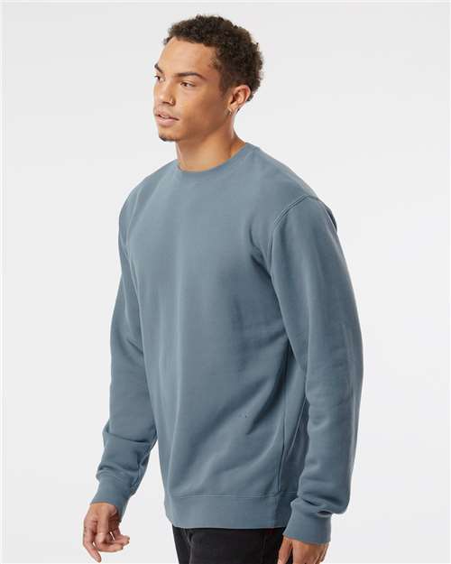 Independent Trading Co. PRM3500, Unisex Midweight Pigment-dyed Crewneck Sweatshirt, Pigment Slate Blue