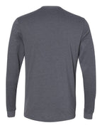 Next Level 6411, T-Shirts - Long Sleeve, Heather Metal