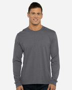 Next Level 6411, T-Shirts - Long Sleeve, Heather Metal