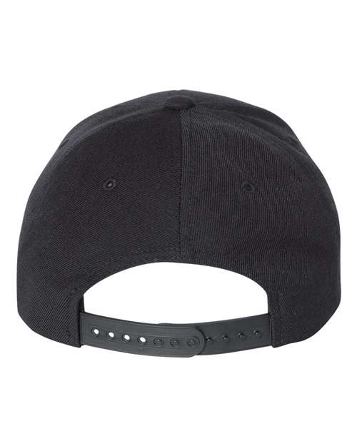 YP Classics 6789M, Premium Curved Bill Snapback Cap, Black