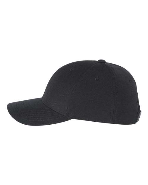 YP Classics 6789M, Premium Curved Bill Snapback Cap, Black
