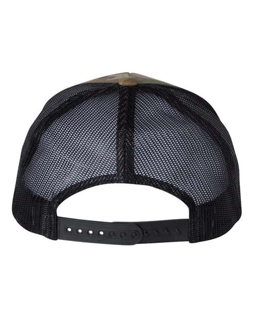 YP Classics 6606, Retro Trucker Cap, Multicam Green/ Black