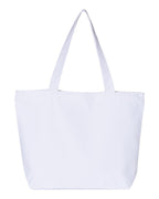 Q-Tees Q611, 25l Zippered Tote, White