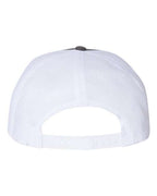 YP Classics 6006, Classic Five-panel Trucker Cap, Charcoal/ White