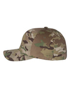 Flexfit 6277, 467 Cotton Blend Cap, Multicam Green