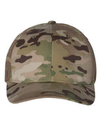 Flexfit 6277, 467 Cotton Blend Cap, Multicam Green