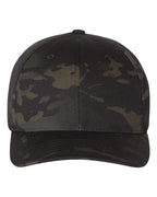 Flexfit 6277, 467 Cotton Blend Cap, Multicam Black