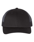 Richardson 115, Low Pro Trucker Cap, Black