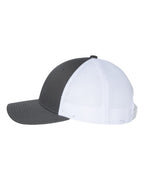 Richardson 115, Low Pro Trucker Cap, Charcoal/ White