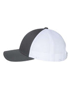 Richardson 115, Low Pro Trucker Cap, Charcoal/ White