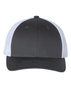 Richardson 115, Low Pro Trucker Cap, Charcoal/ White