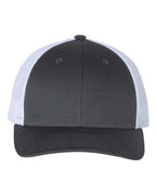 Richardson 115, Low Pro Trucker Cap, Charcoal/ White