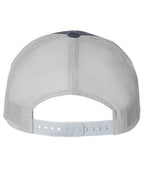 Richardson 115, Low Pro Trucker Cap, Heather Navy/ Light Grey