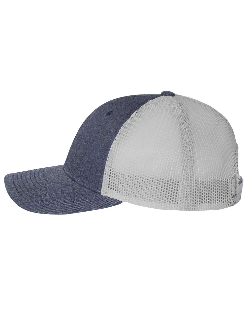 Richardson 115, Low Pro Trucker Cap, Heather Navy/ Light Grey