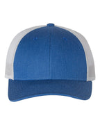 Richardson 115, Low Pro Trucker Cap, Heather Royal/ Light Grey