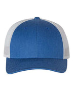 Richardson 115, Low Pro Trucker Cap, Heather Royal/ Light Grey