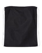 Q-Tees Q4500L, Large Economical Cotton Drawstring Bag, Black