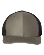 Richardson 312, Twill Back Trucker Cap, Loden/ Black