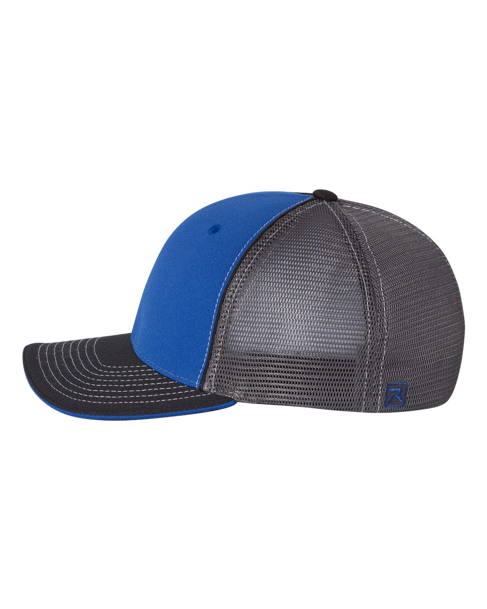Richardson 172, 6461 Pulse Sportmesh R-flex Cap, Royal/ Charcoal/ Black Tri