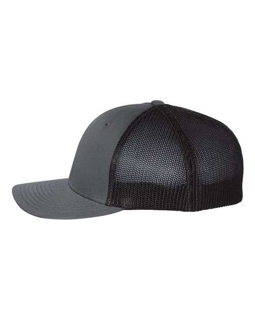 Richardson 110, R-flex Trucker Cap, Charcoal/ Black
