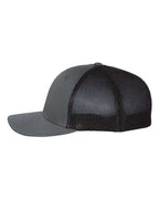 Richardson 110, R-flex Trucker Cap, Charcoal/ Black