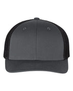 Richardson 110, R-flex Trucker Cap, Charcoal/ Black