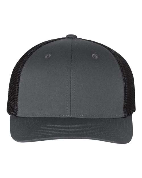 Richardson 110, R-flex Trucker Cap, Charcoal/ Black