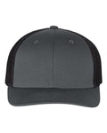 Richardson 110, R-flex Trucker Cap, Charcoal/ Black
