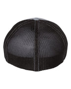 Richardson 110, R-flex Trucker Cap, Heather Grey/ Black