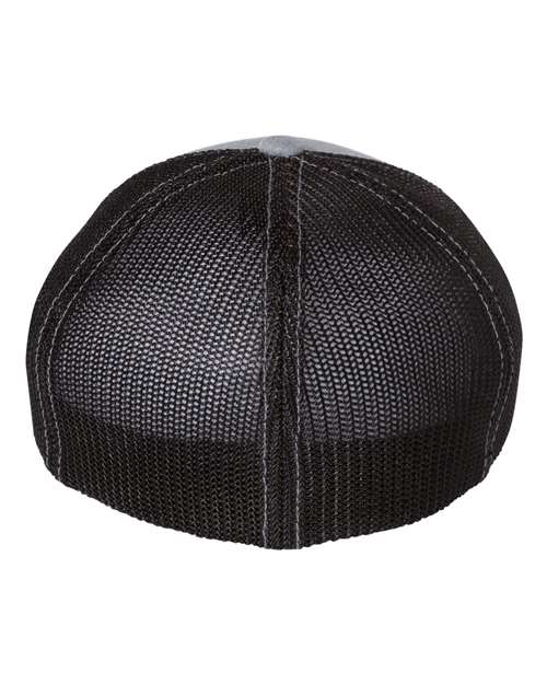 Richardson 110, R-flex Trucker Cap, Heather Grey/ Black