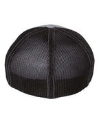 Richardson 110, R-flex Trucker Cap, Heather Grey/ Black