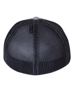 Richardson 110, R-flex Trucker Cap, Heather Grey/ Navy