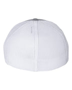 Richardson 110, R-flex Trucker Cap, Heather Grey/ White