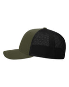 Richardson 110, R-flex Trucker Cap, Loden/ Black